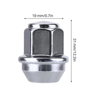 Set di 20 Dadi per Ruote Auto Cromati M12x1.5mm 46708 in Acciaio Legato per Ford Ka Kuga Mondeo <span class=keywords><strong>Puma</strong></span> Ranger 2011-2015 - Product Image 6