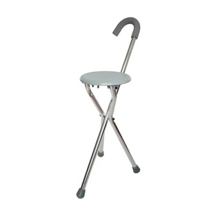 Bastón Ligero Plegable de Tres Patas con Asiento, Bastón Ajustable para Personas Mayores con Silla y Taburete - Product Image 3