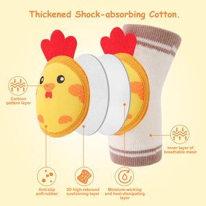 Antiscivolo e proteggere i bambini scaldino ginocchio e traspirante 3D Mesh ginocchiere per bambini per gattonare per ragazzi e ragazze - Product Image 3