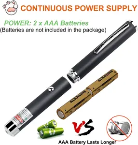 Petdom High Power Laser Light Pen Playing Training Chaser Interactive Cat Toys For Indoor Cats Dogs Pet Pointer Toys Sustainable