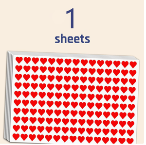 DAMAI Colored Heart Self-Adhesive <b>Reward</b> <b>Stickers</b>, Praise <b>Stickers</b> for Kindergarten & Primary School Students - Product Image 5
