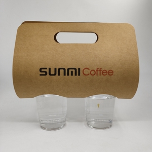 Soporte para taza de papel Kraft, soporte para taza de té con diseño de logotipo, impresión personalizada - Product Image 6