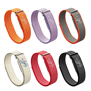 Bracelet de montre en nylon tressé avec motif d'horloge imprimé UV personnalisé, bracelet en tissu léger tissé pour Google Fitbit Air - Product Image 1