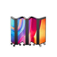 Table de DJ pliable à six volets avec écran LED intégré pour club musical