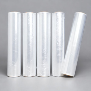 Envoltura de plástico elástico PE transparente de alta calidad, rollo de película elástica, envoltura de paleta - Product Image 4