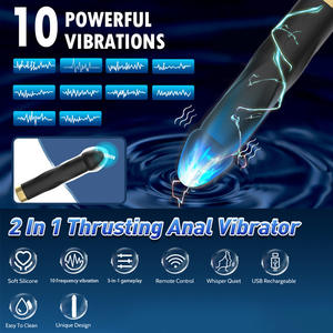 Nuovo Vibratore Bullet Silenzioso Impermeabile a 10 Frequenze per Stimolazione Maschile e Femminile Masturbazione Plug Anale - Product Image 4