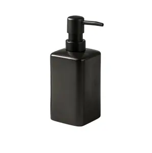 Simple Matte Ceramic Dispenser Bottle Hand Sanitizer Shower Gel Shampoo Bathroom Toiletries Lotion Press Bottle Decoration