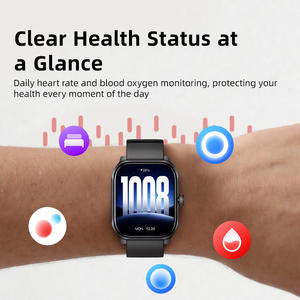 Montre connectée unisexe OEM/ODM avec <span class=keywords><strong>assistant</strong></span> vocal IA, fonction d'appel, écran TFT carré 41-43 mm, étanche IP68, bracelet en silicone magnétique - Product Image 4