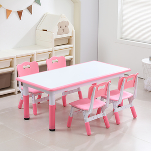 Trẻ Em Bàn Và Ghế Đặt Trẻ Em Nghiên Cứu Chiều Cao Bàn Có Thể Điều Chỉnh Trẻ Em Gỗ Và Nhựa Bàn Ghế Đặt Toddler Chăm Sóc Trẻ Em Đồ Nội Thất - Product Image 2