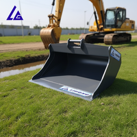 Godet de drainage pour excavatrice 6-8 tonnes, godet de nivellement 1500 mm avec cadre S30 S40, godet durable pour le creusement de fossés de drainage