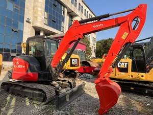 Excavadora Japonesa con Bulldozer, Máquina de Construcción de Orugas de 5.5 Toneladas, Mini Excavadora Kubota Kx165 Usada, Excavadora Pequeña Kx165-5 - Product Image 6