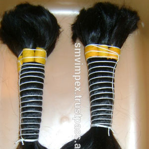 Venta al por mayor 100% cutícula alineada Remy indio virgen PELO SUELTO onda profunda estilo de alta calidad templo crudo a granel sin procesar pelos - Product Image 5