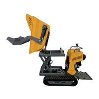 Mini-dumper sur chenilles YH-500S, camion benne de 500 kg, machine à déchargement hydraulique autonome pour usage agricole et de jardinage