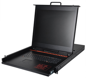 17.3 inch 1Port/4Ports/ 8Ports/16Ports 1U Rack Mount <strong>VGA</strong> HDMI Interface KVM <strong>Switch</strong> Console Drawer Stock - Product Image 1