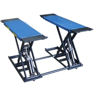 Elevador de tijera móvil de baja cizalla con certificación CE para automóvil al por mayor, elevador hidráulico de doble cilindro para coches a la venta - Product Image 4