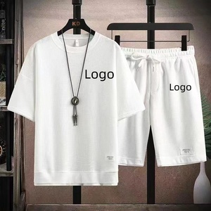 Completo Estivo Casual da <span class=keywords><strong>Uomo</strong></span> con Logo Personalizzato, Set Due Pezzi con T-shirt e Pantaloncini, Traspirante con Stampa Digitale, Prodotto da Produttore di <span class=keywords><strong>Abbigliamento</strong></span> - Product Image 4