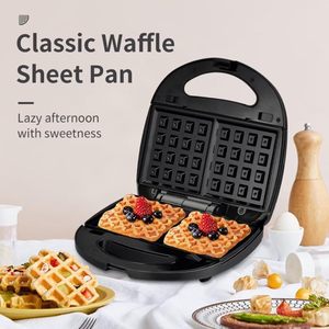 Venta Directa de Fábrica: Sandwichera Eléctrica de 2 Rebanadas, Tostadora Antiadherente con Placas Intercambiables para Waffles, Ecológica, Mini, 800W - Product Image 4