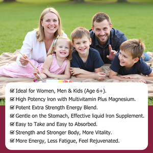 Gotas Líquidas de Hierro con Tiamina Directas de Fábrica, Apoyan un Sistema Inmunológico Saludable, la Función Cognitiva y la Salud en General - Product Image 3