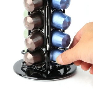Espositore Girevole per Capsule Nespresso in Filo Metallico, Porta Capsule da 40 Posti per Caffè - Product Image 3