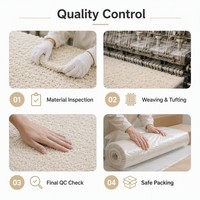 Moderner Luxus-Teppich mit Prägung, Wasserdicht, Seidenoptik, für Wohnzimmer und Schlafzimmer, Weicher Teppich, Fleckresistenter Bodenbelag