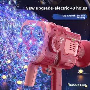 Máquina de burbujas Gatling de mano completamente automática, mochila grande, diseño de agujeros múltiples, juguete de plástico Popular para niños transfronterizo - Product Image 2