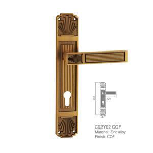 Chất Lượng Châu Âu Nội Thất Tùy Chỉnh Brass Desinfected Phun Đúc Sắt Đòn Bẩy Bên Ngoài Tay Nắm Cửa - Product Image 2