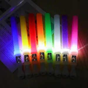 Popular Christmas Party Decoration Customized Wireless Remote Controlled Rechargeable Led Glow Sticks