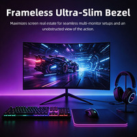 Monitor Curvo IPS de 27 Pulgadas, Alta Luminosidad, 240Hz, 1500R, 1ms de Tiempo de Respuesta, Antideslumbrante, Filtro de Luz Azul, FreeSync, Venta al Por Mayor
