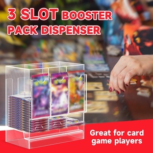 Distributeur de boosters à 3 compartiments avec base noire, capacité de 120 boosters, compatible avec les boosters de cartes à collectionner - Product Image 4