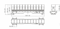 1260W RGBW 4-in-1 Pixel Moving Bar Light Beam Wash 32-bit Linear Dimming DMX512 IP65 untuk Konser Festival