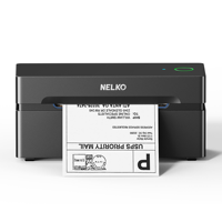 Printer Label Pengiriman Termal Nelko 4x6 BT Nirkabel untuk Pengiriman Paket yang Efisien - Tersedia