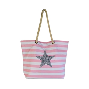 Sac fourre-tout en coton personnalisé avec logo étoile de mer en toile bleue pure, portable, pour la plage et le shopping, usine Sedex Bsci, 2026 - Product Image 3