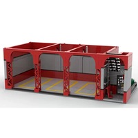 Set de Bloques de Construcción Modulares para Niños, Personalización de Escenas, Estacionamiento, Modelo de Paisaje, Ladrillos de Plástico, Juguete Educativo DIY