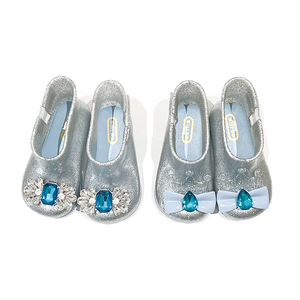 <span class=keywords><strong>Botas</strong></span> <span class=keywords><strong>de</strong></span> Lluvia para Niñas con Personalización a Bajo MOQ, Botines <span class=keywords><strong>de</strong></span> Gelatina con Diamantes Plateados Brillantes - Product Image 4