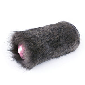 All'ingrosso 2 in 1 doppio foro realistico masturbatore maschile con la Vagina e anale con la pelliccia di animale artificiale uomo masturbazione Stroker - Product Image 4