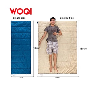 <span class=keywords><strong>Sacco</strong></span> <span class=keywords><strong>a</strong></span> <span class=keywords><strong>Pelo</strong></span> WOQI per Campeggio in Condizioni Climatiche Fredde, <span class=keywords><strong>Singolo</strong></span> e Doppio, in Poliestere 170T e Cotone - Product Image 3
