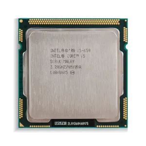 Desktop di CPU 3.2GHz 32NM 73W LGA 1156 I5-650 Per intel core cpu processore 760 660 670 661 680 655K 750 750S 760S Core CPU