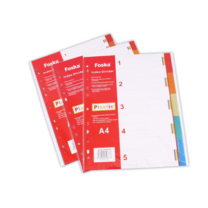 Foska thêm thiết kế rộng tổ chức pages11 lỗ <span class=keywords><strong>Binder</strong></span> ngăn với <span class=keywords><strong>5</strong></span> 10 12 màu sắc <span class=keywords><strong>Tab</strong></span> cho tổ chức dự án thuyết trình - Product Image 1