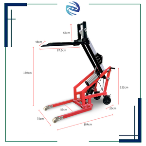 Apilador Hidráulico Portátil de Brazo Articulado de 500kg 700kg 1.7m para Carga y Descarga de Camiones, Apilador Automático de Elevación Cow F - Product Image 1