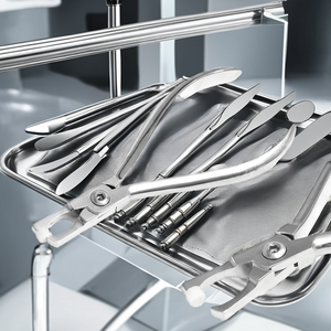 Pinzas Dentales Plegables de Acero Inoxidable de Precisión, Instrumentos Quirúrgicos Manuales Reutilizables Clase I de 5 Mandíbulas - Product Image 2