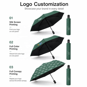 <span class=keywords><strong>Paraguas</strong></span> Promocional Personalizado Plegable de Tres Secciones con Logotipo, Control Semiautomático, Doble Uso para Sol y Lluvia, Protección UV para Bicicleta y Coche - Product Image 2