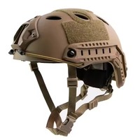 Casque FAST ABS Tactique Sandy avec Suspension Réglable et Rembourrage Amorti pour l'Entraînement en Extérieur