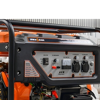 Générateur à essence AVR 3kw/5kw/6kw/8000w 230V 50HZ, monocylindre, refroidi par air, avec démarrage à clé, pour chantier