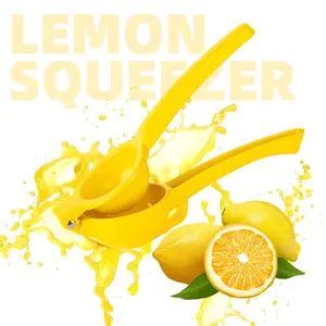 Gloway mutfak Gadget araçları büyük ve küçük alüminyum alaşım taşınabilir sarı narenciye kireç el sıkacağı manuel limon meyve suyu sıkacağı