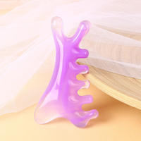 Outil de massage Gua Sha en résine transparente Chengmi pour le visage, le corps, le cuir chevelu, le cou et les yeux, pour stimuler le métabolisme et le lifting, usage domestique QT-1167