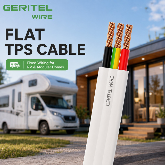 Australian and New Zealand 16mm Twin Earth Wire Flat Power Cables 1.5mm Copper PVC Insulation Sheath for Power Distribution