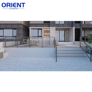 Nouvelle conception 2026 : Garde-corps de luxe en aluminium et verre, balustrade de balcon moderne de haute qualité, barrière de sécurité métallique premium - Product Image 2