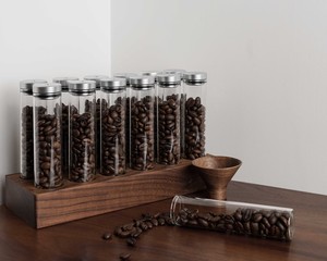 ฐานไม้ทึบทำจากไม้ที่เก็บเมล็ดกาแฟขนาด12หลอดฝาไม้แบบเดี่ยวตั้งโชว์อุปกรณ์สำหรับชากาแฟที่สง่างาม - Product Image 4