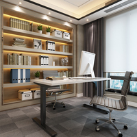 Bureau de direction électrique ergonomique moderne NATE à hauteur réglable pour position assise ou debout