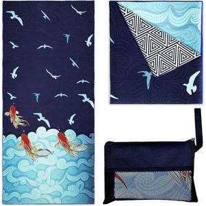 Customized Full <b>Printed</b> Oversized Quick Dry Microfiber Sand Free Towel <b>Extra</b> <b>Large</b> Beach Blanket - Product Image 1